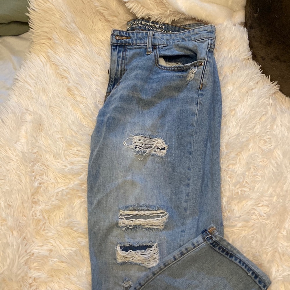 Gap sexy fit boyfriend jeans size 12 lighter wash